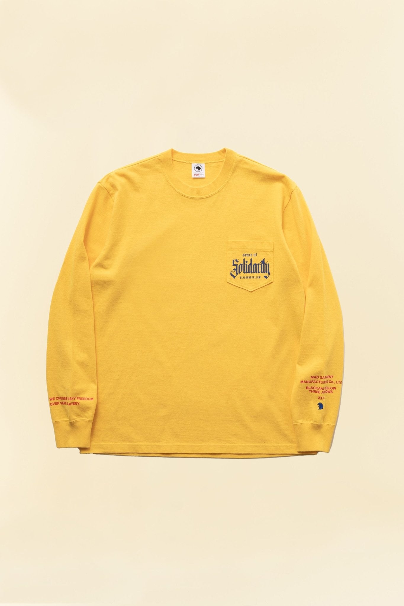 Rats Solidarity Pocket Long Sleeve - Yellow