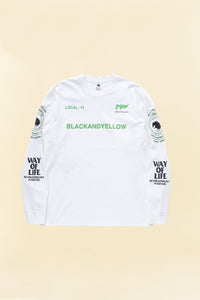 Rats Two Wheel Long Sleeve - White / Green -Rats - URAHARA