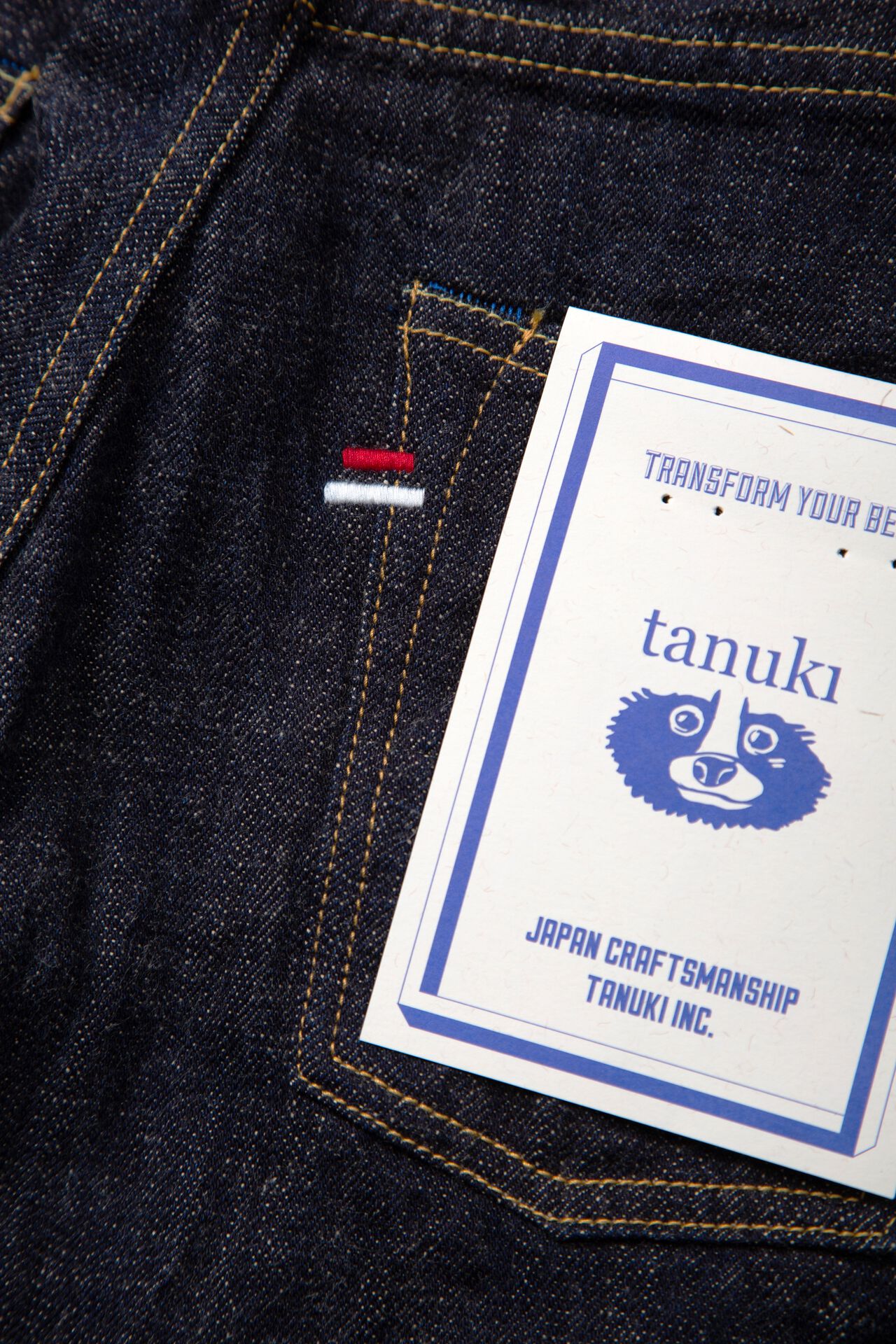 Tanuki 15oz ZBHT "Zetto Benkei" High Rise Tapered Selvedge Jeans -Tanuki - URAHARA