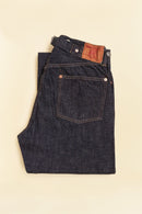 TCB 20’s Jeans – front-on fit view showing medium-high rise 
