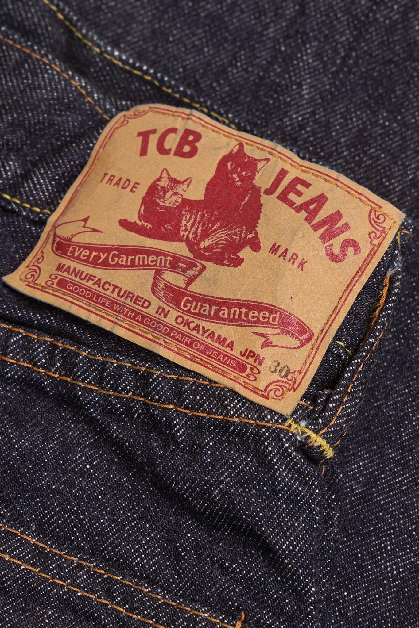 TCB Jeans 50's XX High Rise Straight Denim - 13.5oz -TCB Jeans - URAHARA