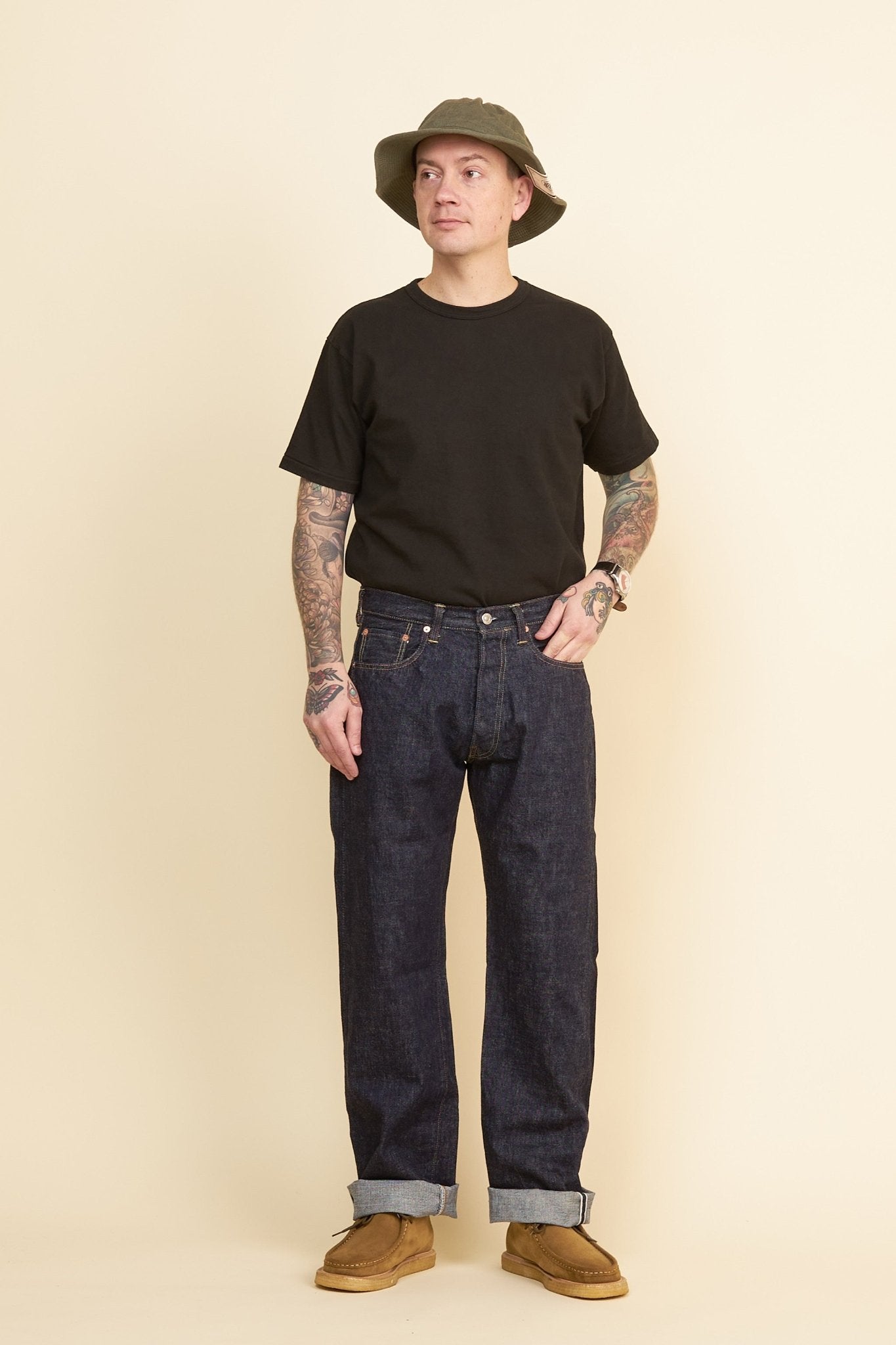 Flint and Tinder Japanese Stretch Selvedge Denim - Straight - Raw | Jeans |  Huckberry