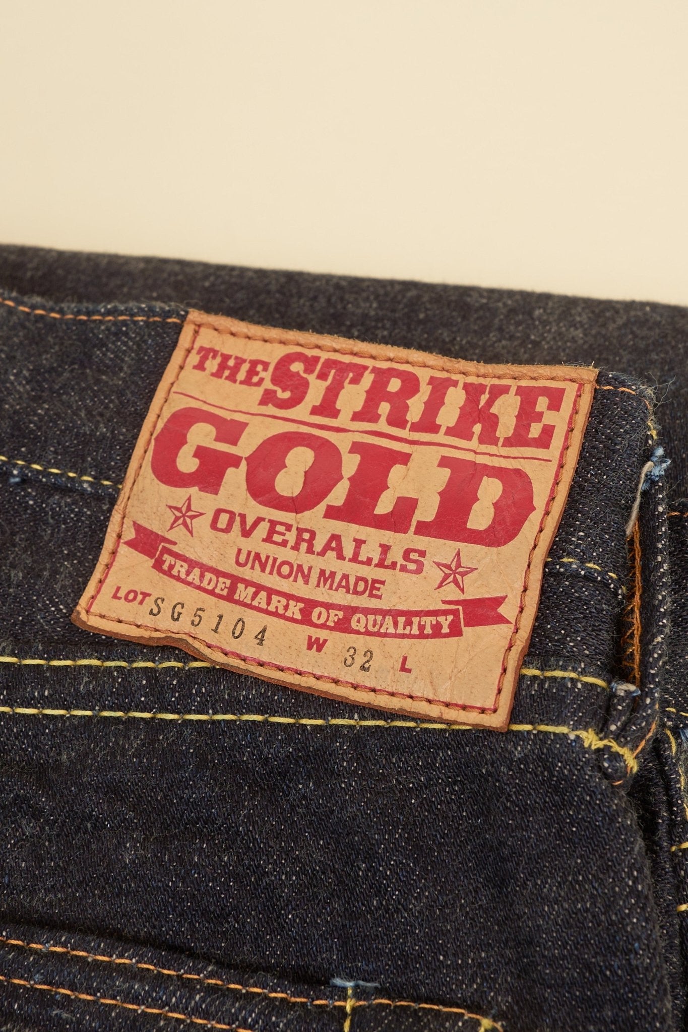 The Strike Gold 'Classic Series' 15oz Relaxed Tapered Selvedge Jeans -The Strike Gold - URAHARA