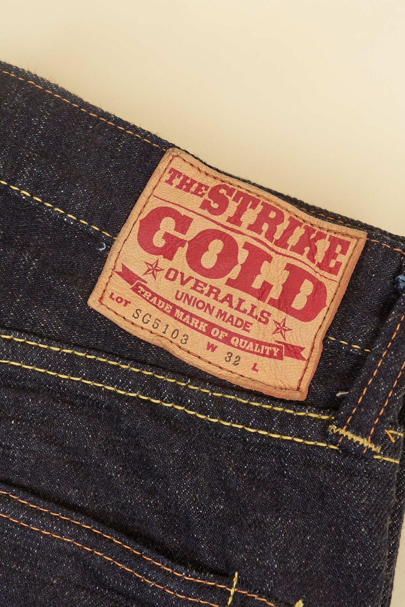 The Strike Gold 'Classic Series' 15oz Straight Selvedge Jeans -The Strike Gold - URAHARA