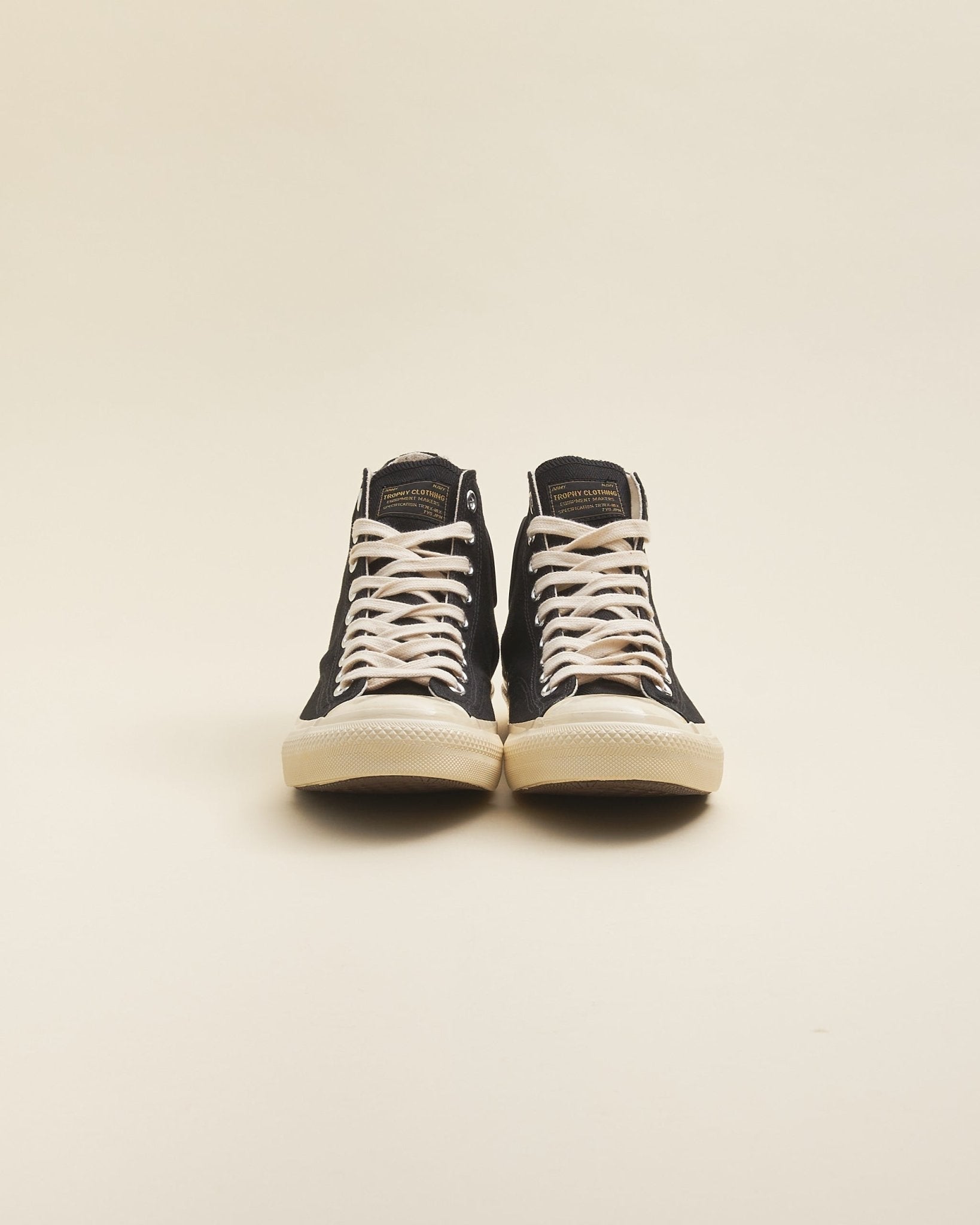 Trophy Clothing Hi-Top Mil Sneaker - Black â URAHARA