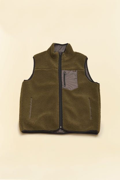 Trophy Clothing Reversible Mountain Vest - Olive/Charcoal -Trophy Clothing - URAHARA