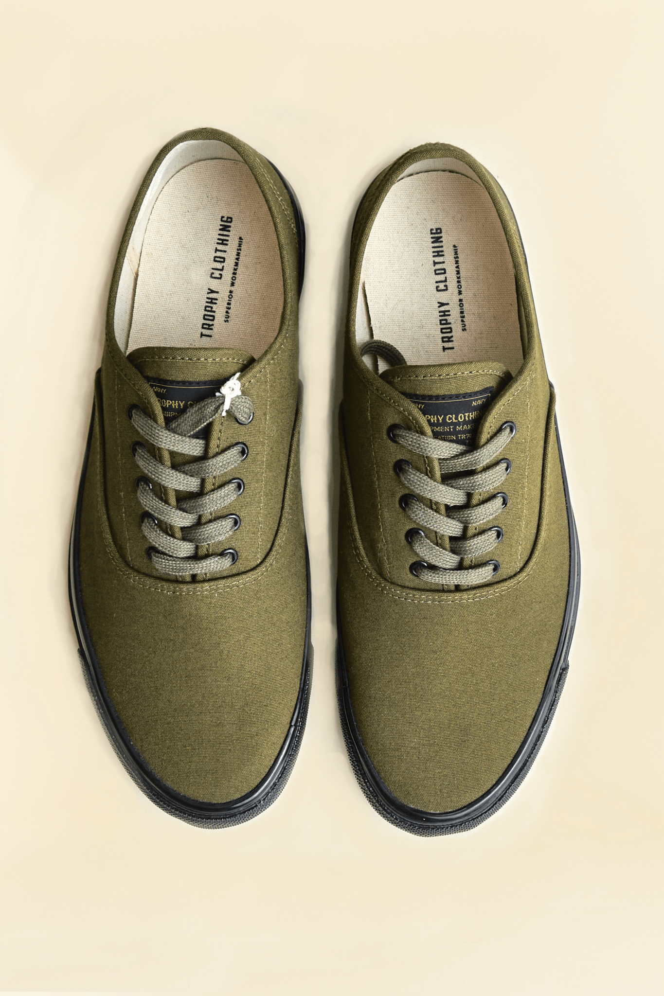 Trophy Mil Boat Shoes - Olive×Black – URAHARA Trophy Mil Boat Shoes - Olive×Black – URAHARA