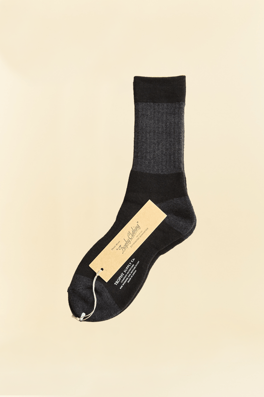 Trophy Regular Boots Socks - Black -Trophy Clothing - URAHARA